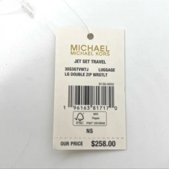 Michael Kors Large Double Zip Wallet Wristlet Brown - Picture 8 of 8